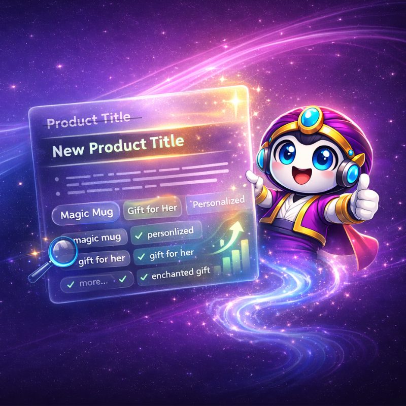 Etsy SEO checklist showing title, tags, and listing optimization structure for higher ranking in 2026